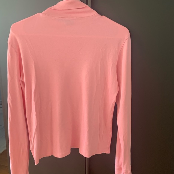 Pink 100% cotton turtleneck - Picture 3 of 3
